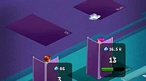 Hot gym workout in anime style