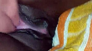 Black Girlfriend's Pussy Squirts During Intense Orgasm With Friend