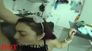 I sneaked with my brother-in-law in kitchen on New Year