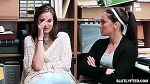 uh, shoplifter april love gotta do whatever officer justin says, like fingering and cock stuff at work