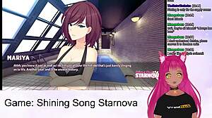 Vtuber Lewdneko's Ass Game in Shining Song Starnova