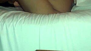 Enjoyable intimate moment with wife