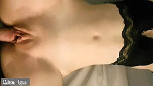 how does this teen pawg handle a huge load on her belly?