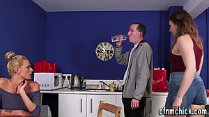 European femdominas in high definition british style handle shoes and handjob tasks