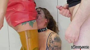 Slutty chick taken to anal nuthouse for treatment