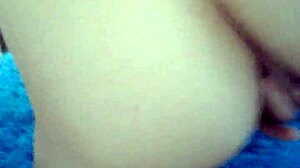 Kate Chunosova, a young 18+, playfully touches her pussy.