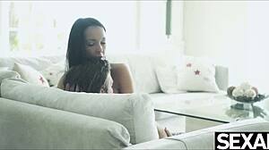 Cute Brazilian Babe Gives Her Lover a Hot Blowjob and Fuck Session