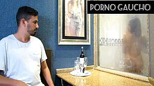 Jhennicris loves showing off in the sauna!