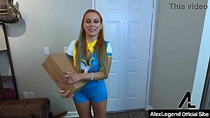 Madison Morgans bounces her big hairy ass and natural tits on alex legends dick until facial cumshot.