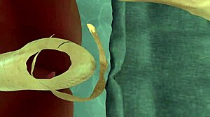 Surian brandi gives to a follower in 3d porn game