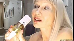 Super Fit Blonde Milf Masturbates Horny On Webcam