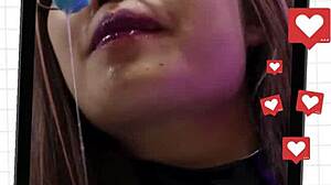 Mobile compilation of a slut deepthroating and playing anal with spit