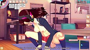 D va gets fucked in the room with deepthroat and cowgirl riding