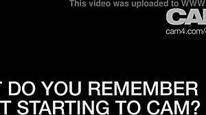 blonde girl in glasses chats during webcam casting interview