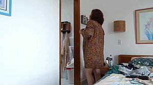 58-year-old latina stepmom flashes big tits and pussy on the beach, daring all to watch her erotic display. she owns the shore!