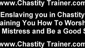 Femdom Humiliates Slave Cock