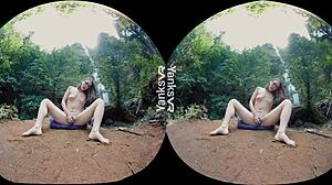 Sierras reaches big orgasm outdoors with toys