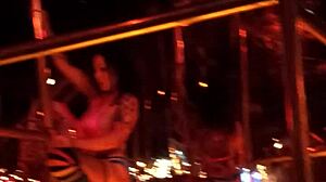 frankie looks super hot in those stockings during her striptease