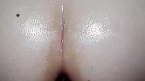 i get oiled by blonde bbw with big black cock