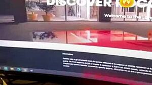 A Beautiful Woman Bent Over in Doggy Style