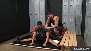 Cesar Rossi Fucks Ashton McKay in Locker Room