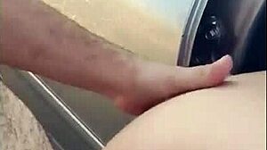 a couple explores public places for passionate encounters, getting wild outdoors