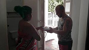 With Flour Excuse, I Fuck My Best Friend's Latina Wife Hardcore Oral And Cum On Face Outdoors