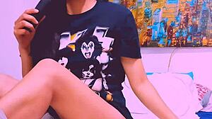 bluee gets wild masturbating with dildo for followers showing her pussy in homemade solo as colombian housewife exhibitionist 😏🔥