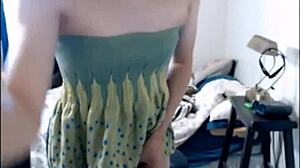 a hot shemale cums on cam