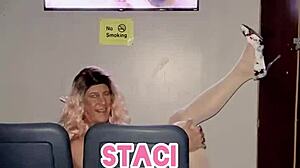 Staci Onit in bunny costume fun