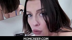 Stepson Meets Stepmom In Bathroom For Emotional Doggystyle Fucking. So Intense!