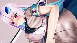 nijisanji lize helesta gets sexy in mmd