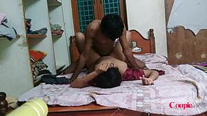 telugu village couple enjoys intimate night time fun.