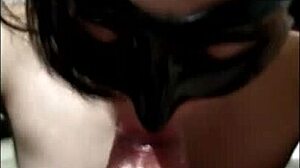 My neighbor sucks my big cock until I cum on her face