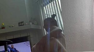 Latina performer delivers energetic lap dance routine