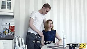 Почему парень обкончал лицо училке перед вломом в тугую дырку?