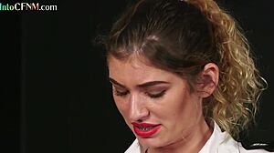 Cfnm Border Control Slut Sucks Cock In 3Some With Milf