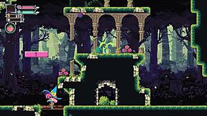 I played Flip Witch Pixel Hentai Game Ep 2 with huge sextoy for big monster girl