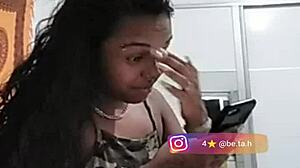 sexy tattooed girl on bigo live stream