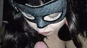 Wife eagerly sucks stranger's cock in hotel room with intense passion