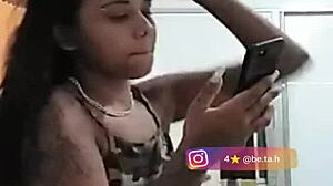 sexy tattooed girl on bigo live stream