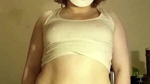 amateur girl reveals her big tits in pov homemade video