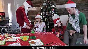 Needymoms: Stepmom And Stepdaughter Share Christmas Fantasy