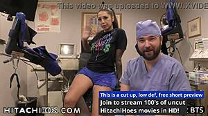 Holy cow, Stefania Mafra cums hard with Hitachi wand! Doctor Tampa forces orgasms in Florida hospital therapy!