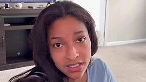 POV Sexy Ebony Slut Craves Cum Splash on Face