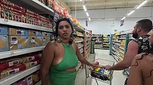 African Babe Getting Naughty in Public at Praia Grande