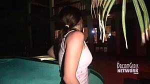 Hot Chick Fucks That Tree-Mounted Dildo?