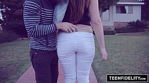 Teen Jillian Janson explores her first intense anal assfucking experience