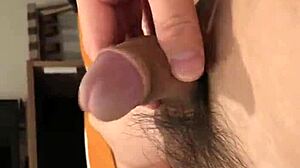 my down bent dick during masturbation session