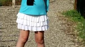 flashing german slut fingering and toying in public compilation